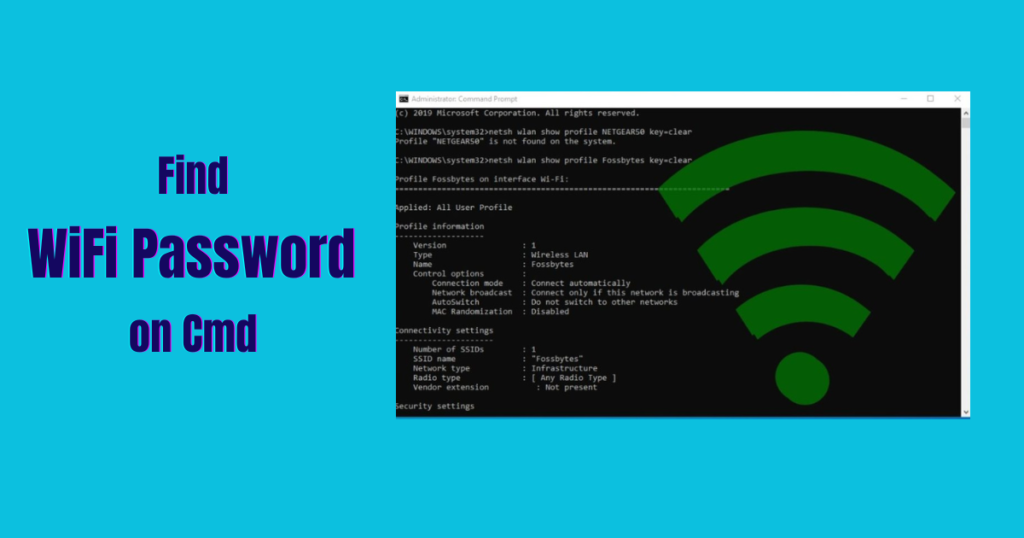 How to find all wifi password on cmd