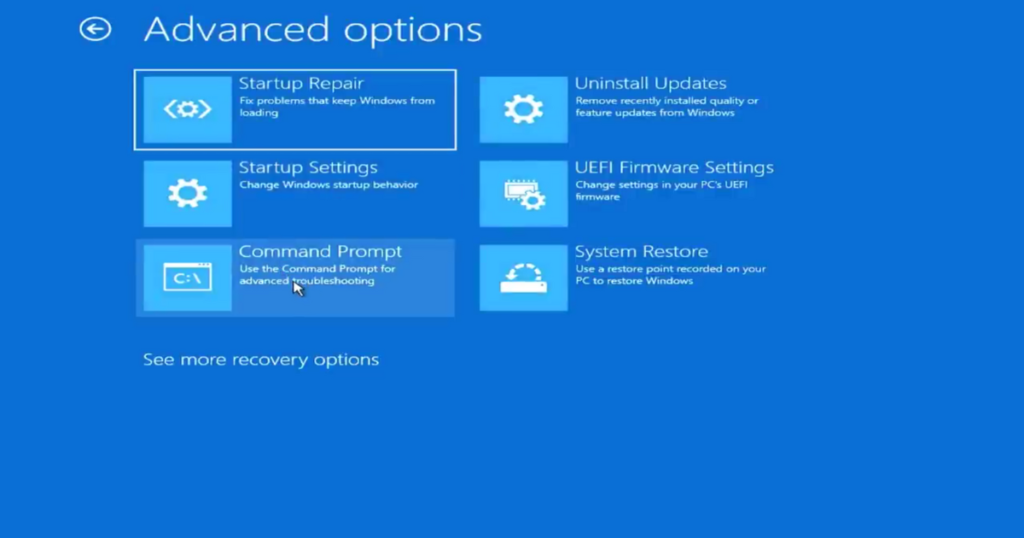 Opening Command Prompt