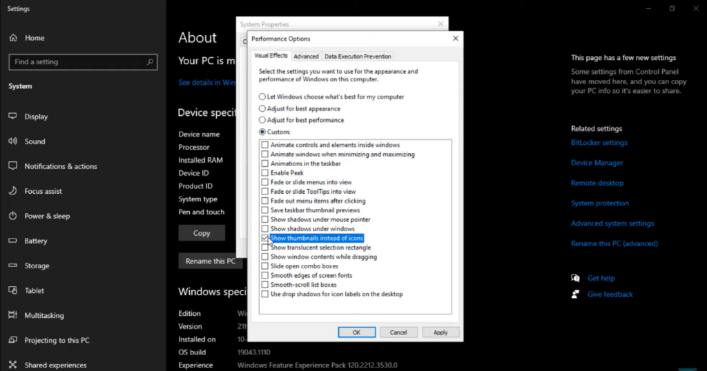 Disable Windows 10 Animations